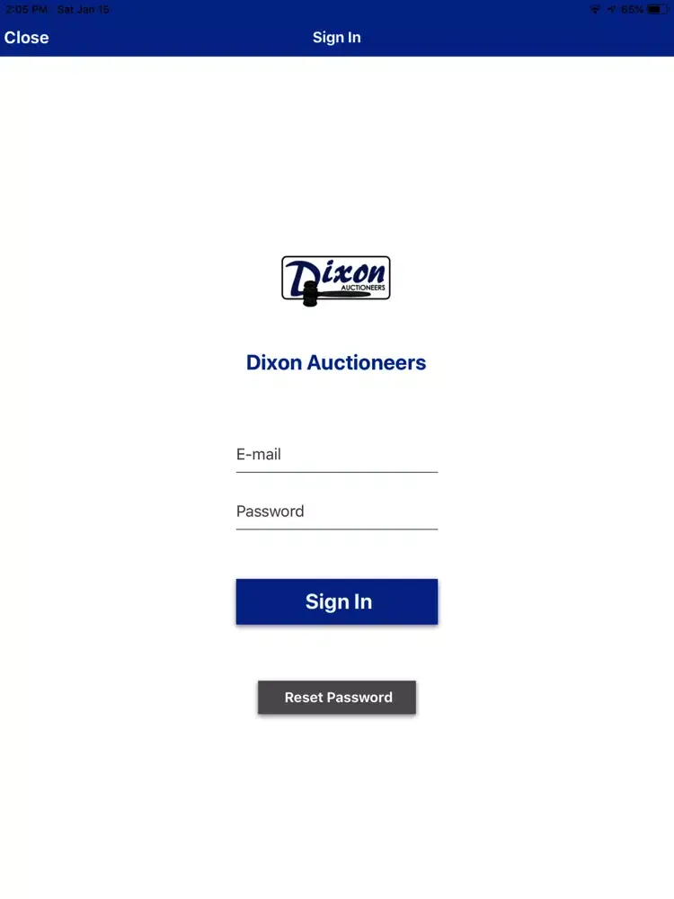 تصاویر Dixon Auctioneers Live iPad 