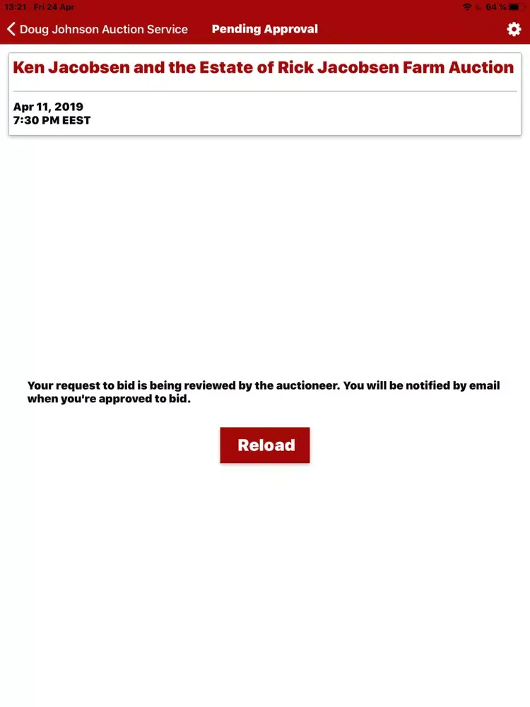 Doug Johnson Auction Service iPad  Screenshots