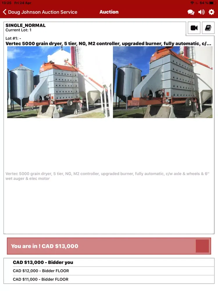 Doug Johnson Auction Service iPad  Screenshots