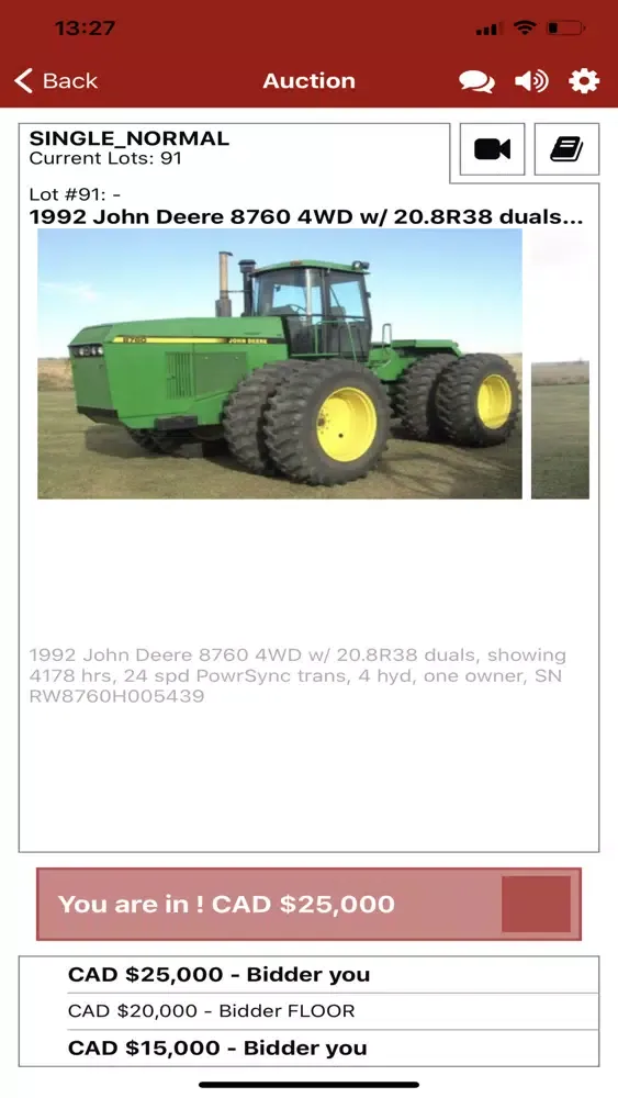 Doug Johnson Auction Service Screenshots