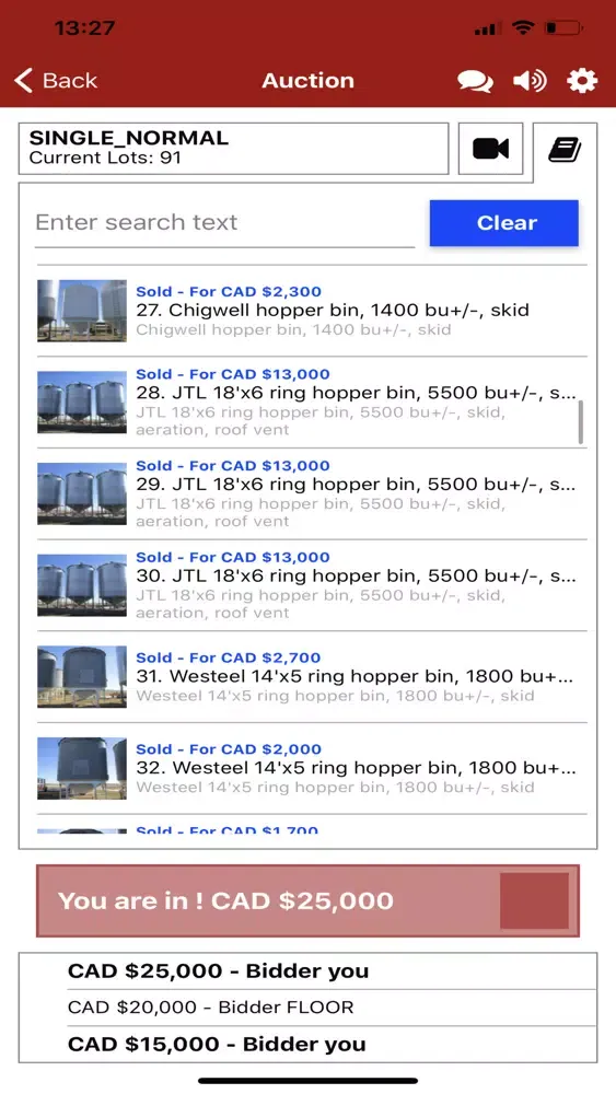 Doug Johnson Auction Service Screenshots