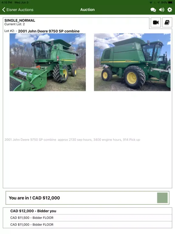 صور Eisner Auctions Live iPad 