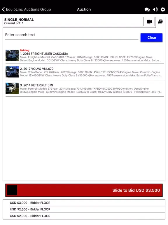 تصاویر EquipLinc Auctions Live iPad 