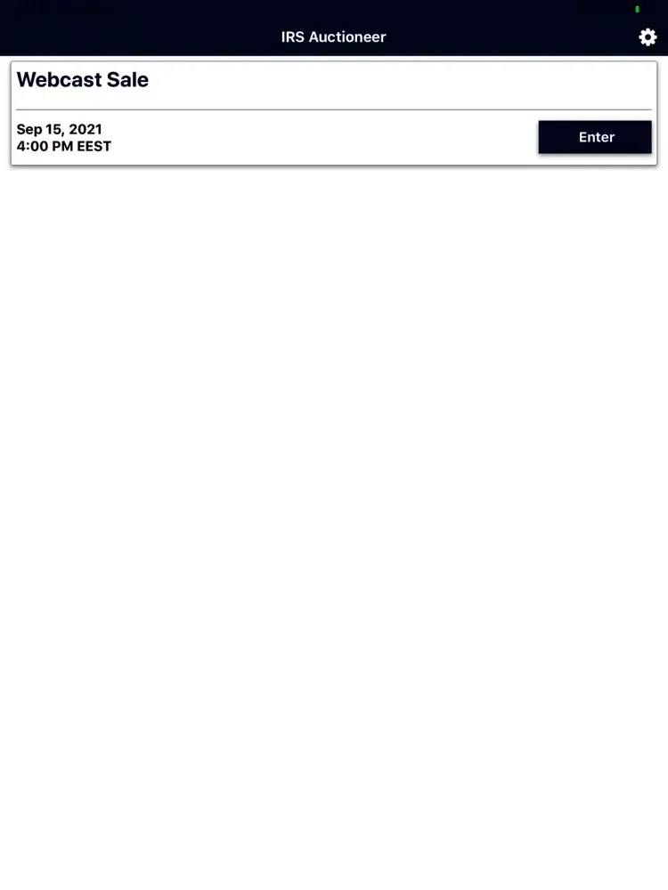 IRS Auctions Live iPad Screenshots