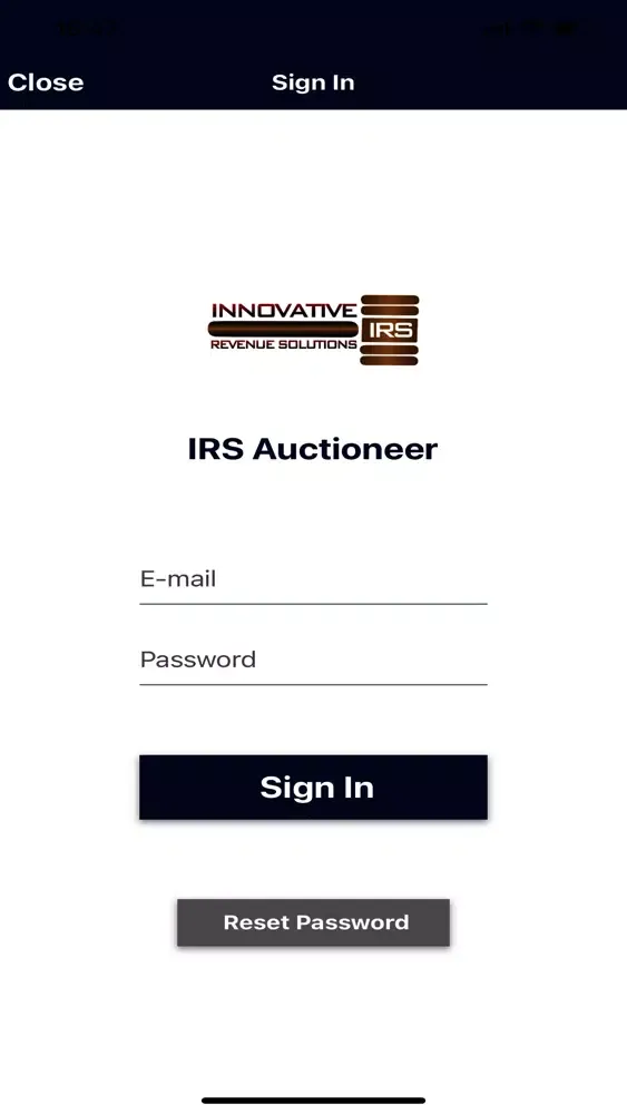 IRS Auctions Live Screenshots