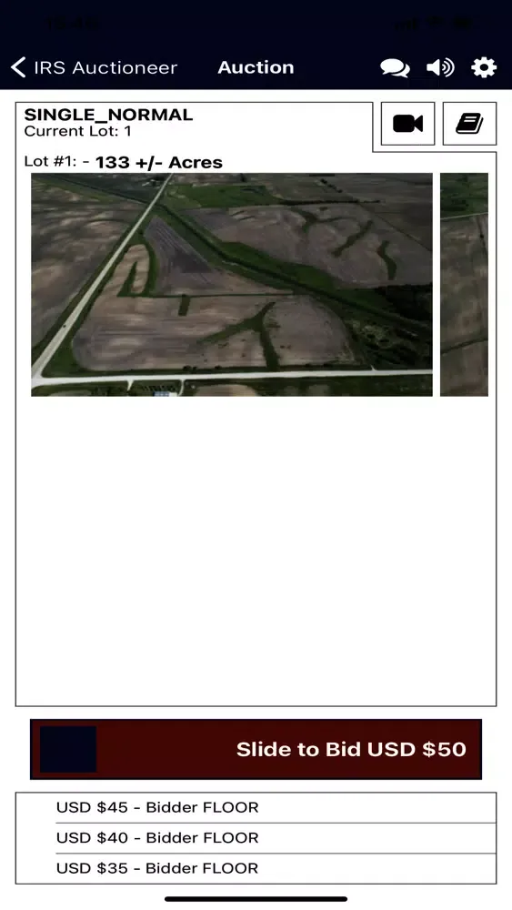 IRS Auctions Live Screenshots