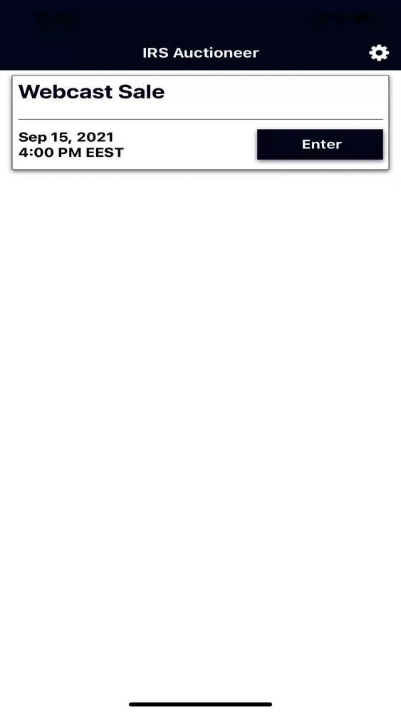 IRS Auctions Live Screenshots