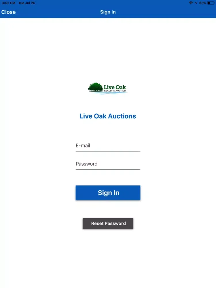 Live Oak Auctions iPad  سکرین شاٹس