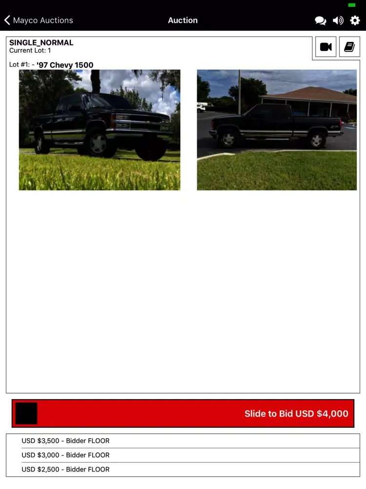 Capturas de pantalla de Mayco Live iPad 