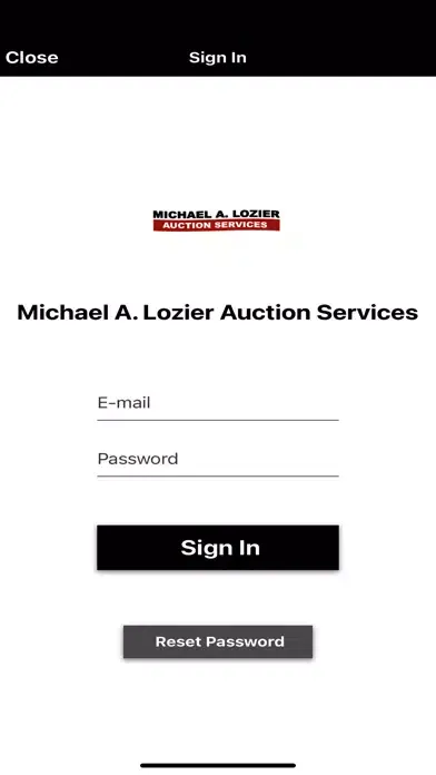 Ảnh chụp màn hình của Michael A. Lozier Auction Live