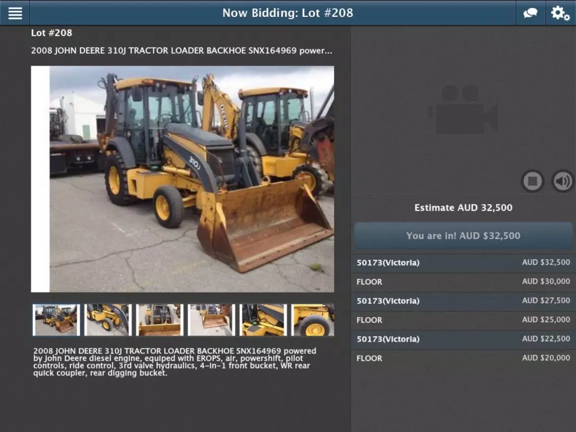 Capturas de pantalla de Nasco Bidding App iPad 