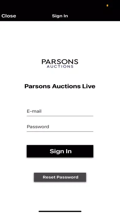 Parsons Auctions Live应用截图