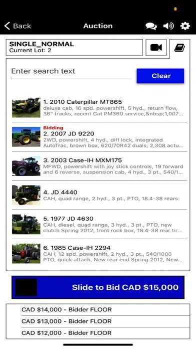 Parsons Auctions Live应用截图
