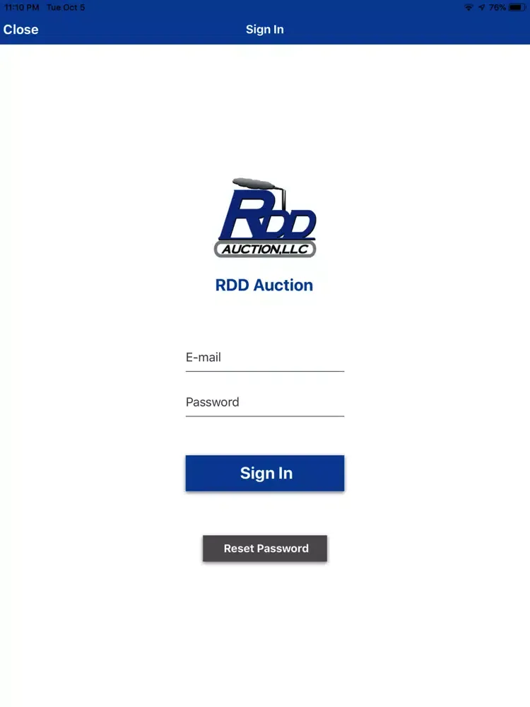 RDD Auction Live iPad Screenshots