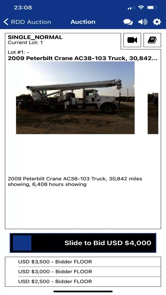 RDD Auction Live Screenshots