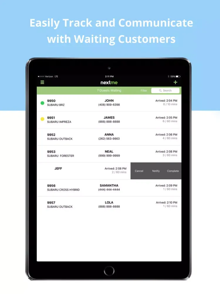 NextME Waitlist for Cars iPad 应用截图