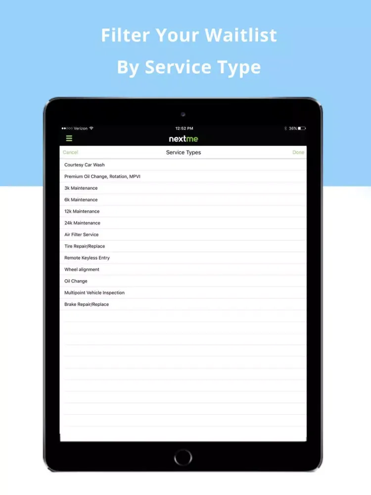 NextME Waitlist for Cars iPad 应用截图