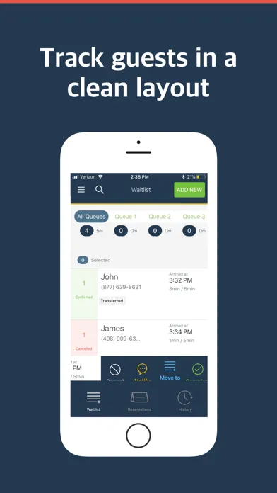 Capturas de tela do NextME - Virtual Waitlist App