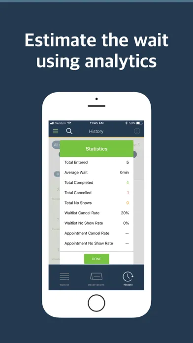 Capturas de tela do NextME - Virtual Waitlist App