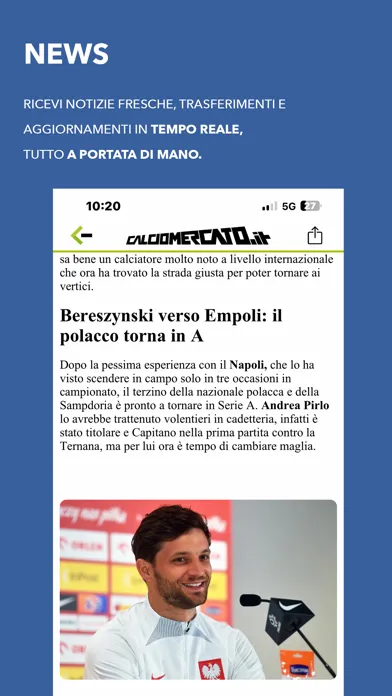 Capturas de pantalla de CalcioMercato.it