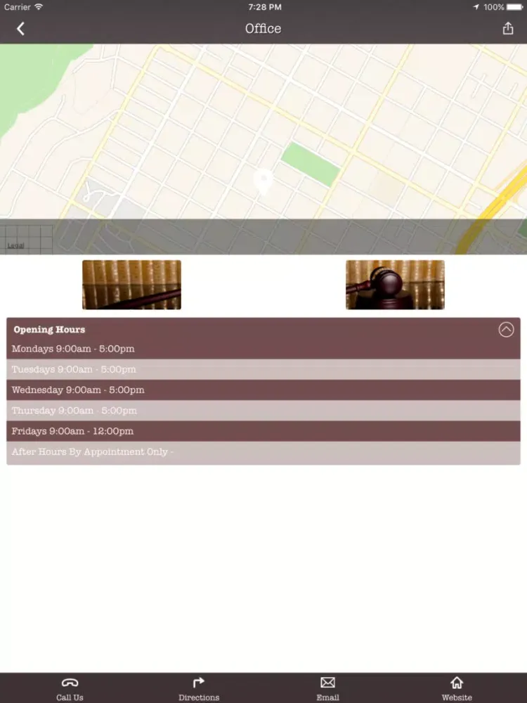 ภาพหน้าจอของ Heather Cullen Law iPad 
