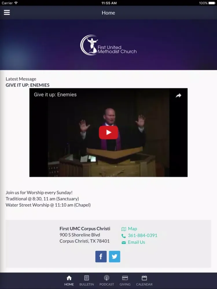 Screenshot di FUMC Corpus Christi iPad 