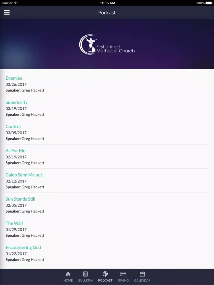 Screenshot di FUMC Corpus Christi iPad 