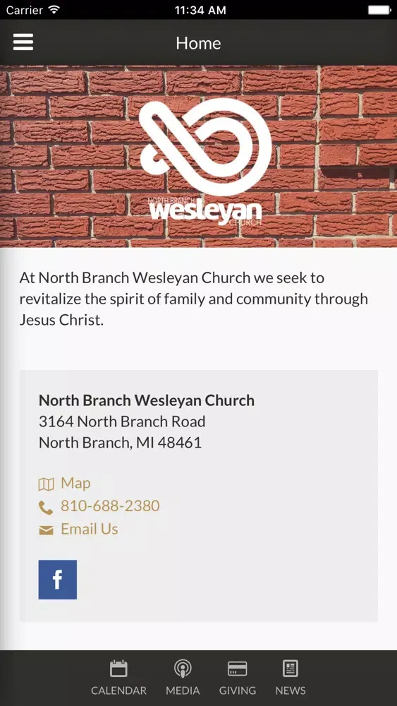 Tangkapan skrin North Branch Wesleyan Church - North Branch, MI