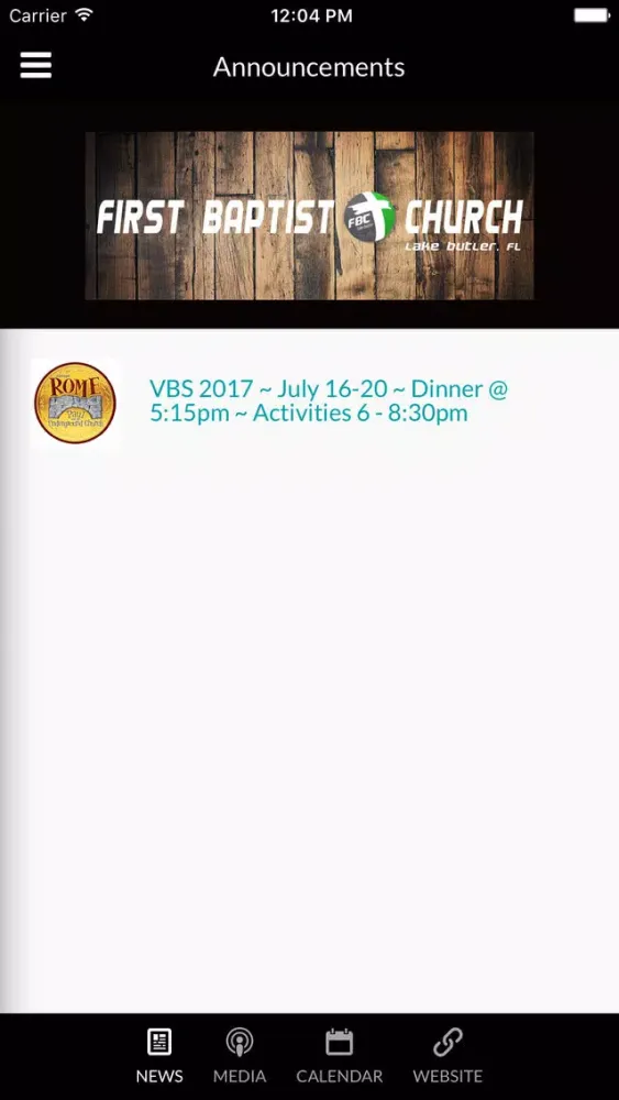 Capturas de pantalla de First Baptist Church - Lake Butler, FL