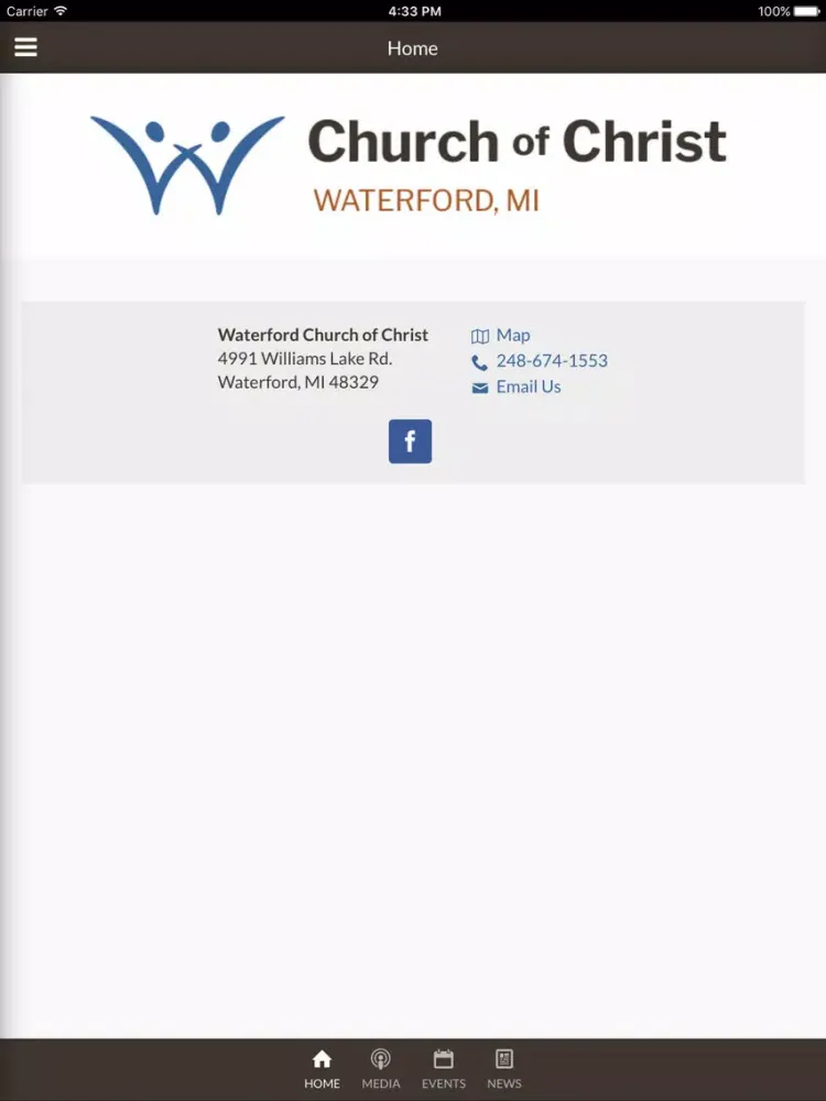 ภาพหน้าจอของ Waterford Church of Christ - Waterford, MI iPad 