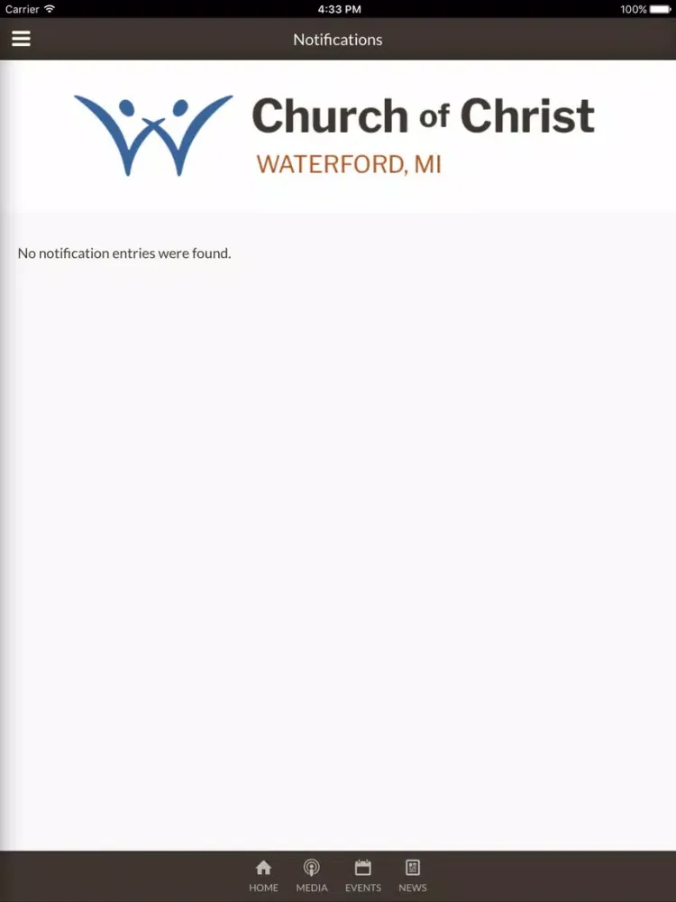 ภาพหน้าจอของ Waterford Church of Christ - Waterford, MI iPad 