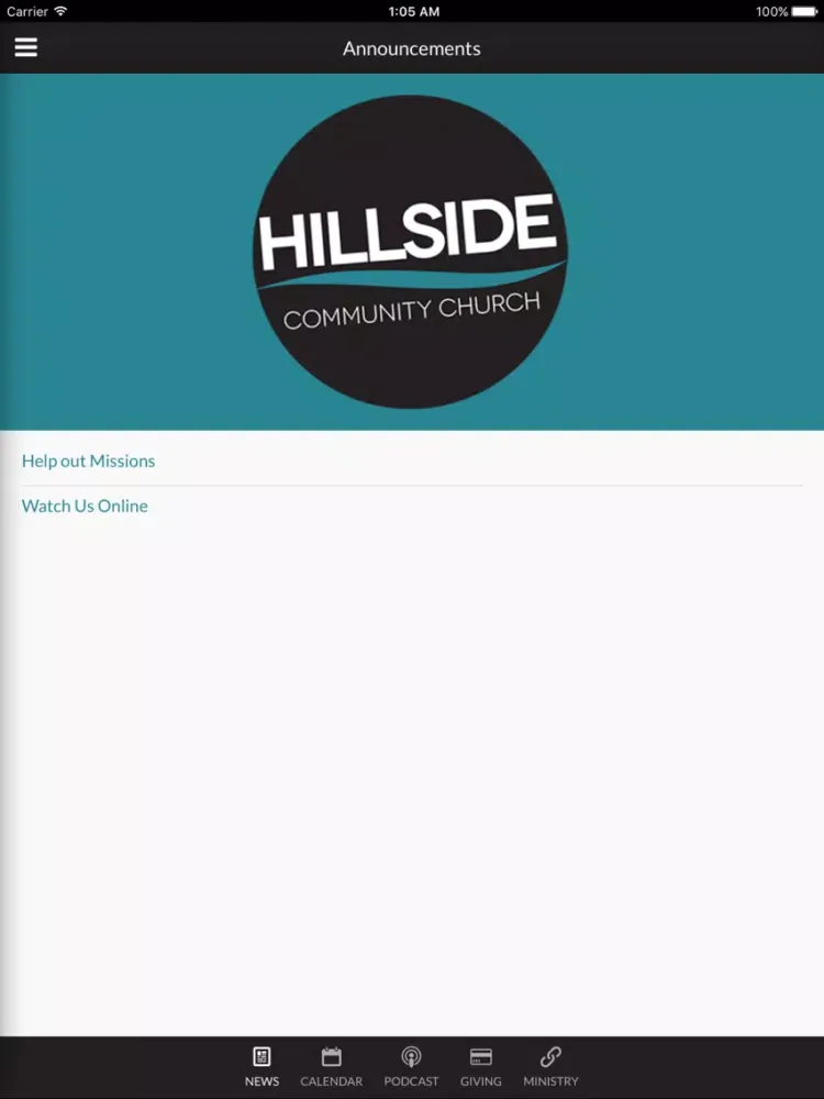 تصاویر Hillside Community Church - Bristol, CT iPad 