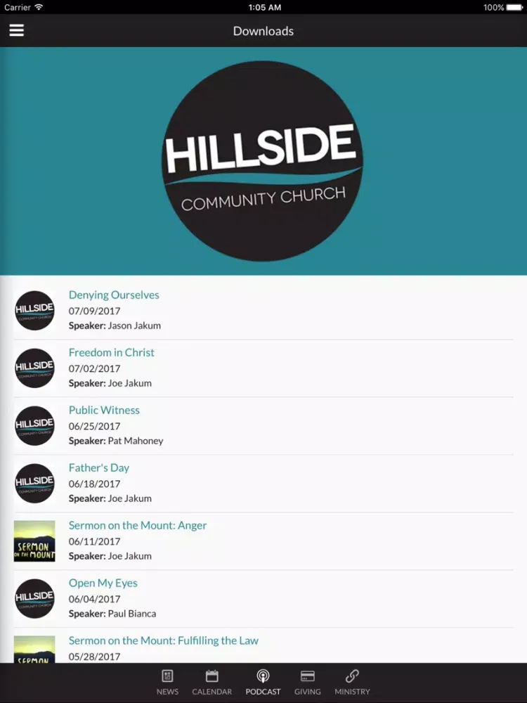 تصاویر Hillside Community Church - Bristol, CT iPad 