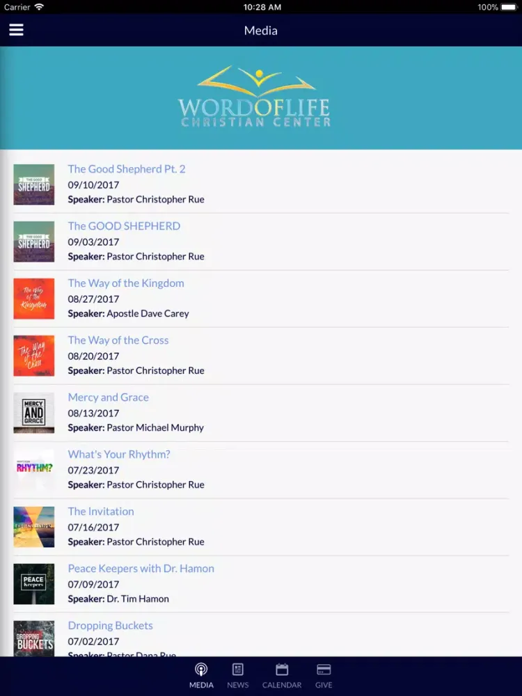 Word of Life Delaware iPad  स्क्रीनशॉट