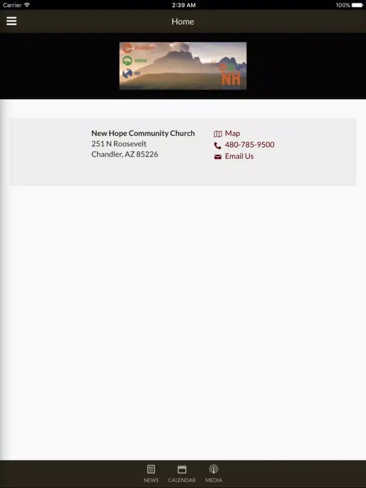 New Hope Community Church - Chandler, AZ iPad 应用截图