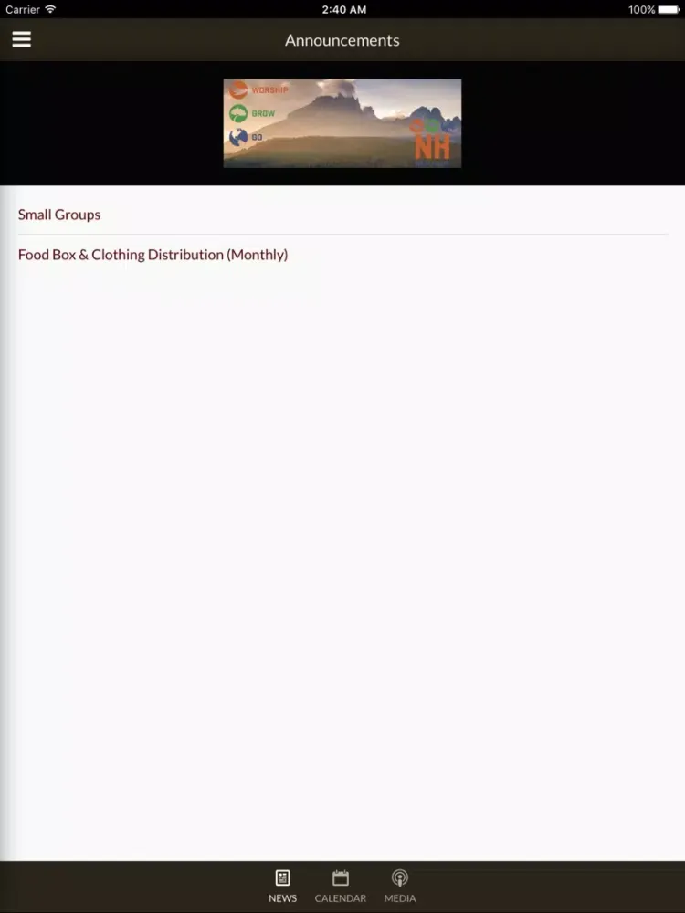 New Hope Community Church - Chandler, AZ iPad 应用截图