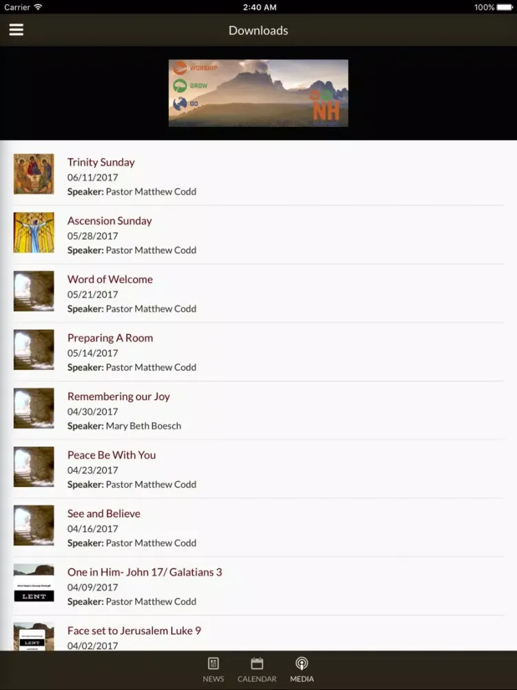 New Hope Community Church - Chandler, AZ iPad 应用截图