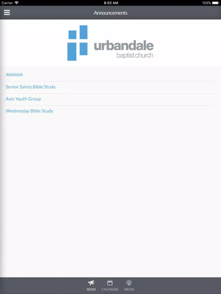 Urbandale Baptist Church iPad  سکرین شاٹس
