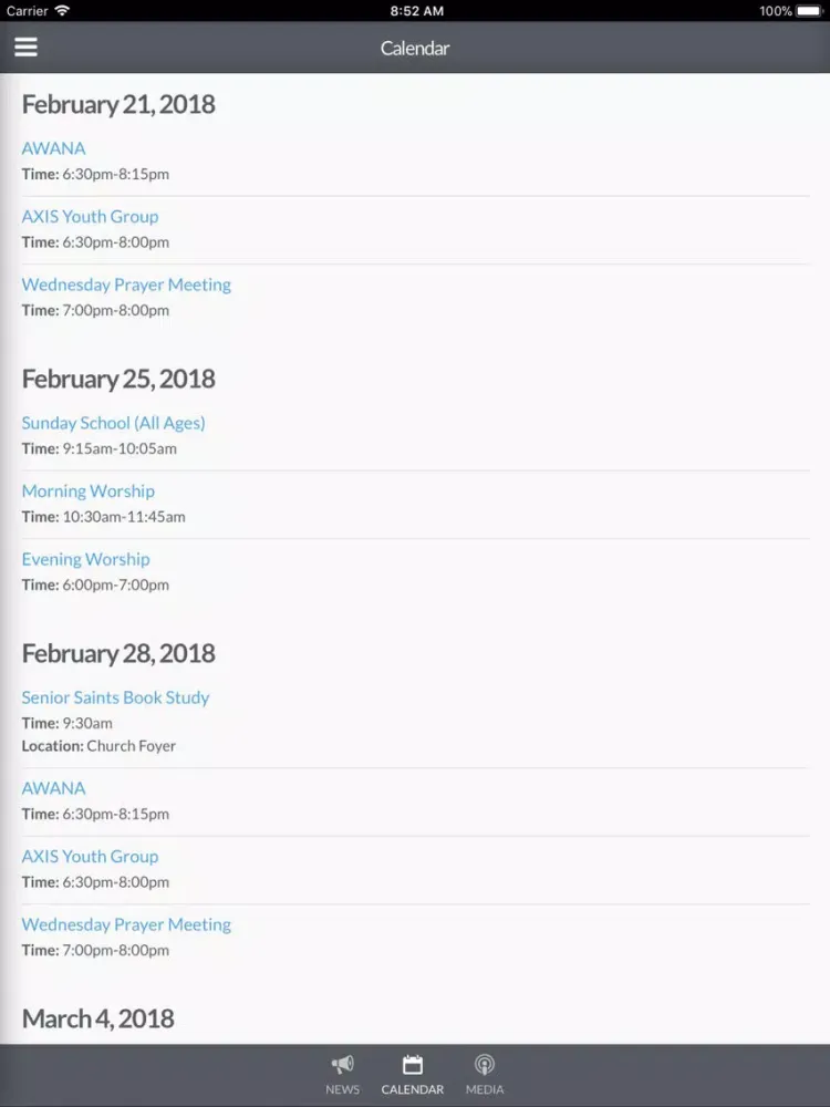 Urbandale Baptist Church iPad  سکرین شاٹس