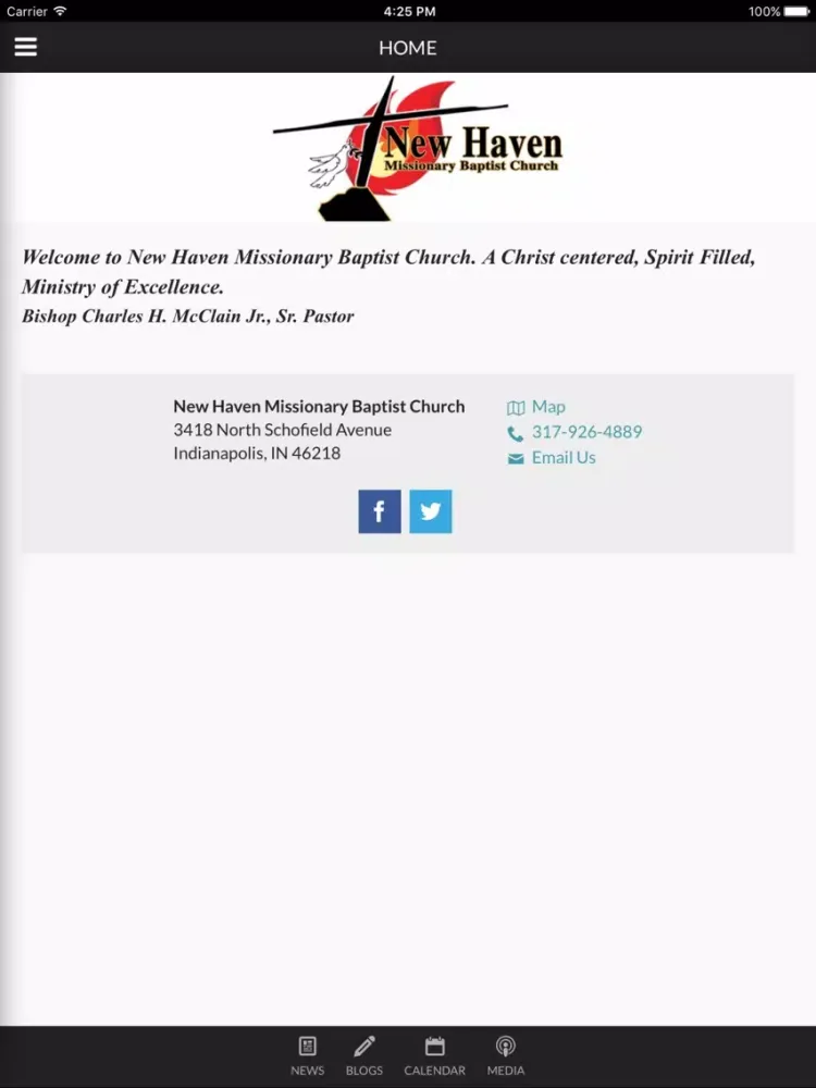 NEW HAVEN MBC INDY - Indianapolis, IN iPad  স্ক্রিনশট