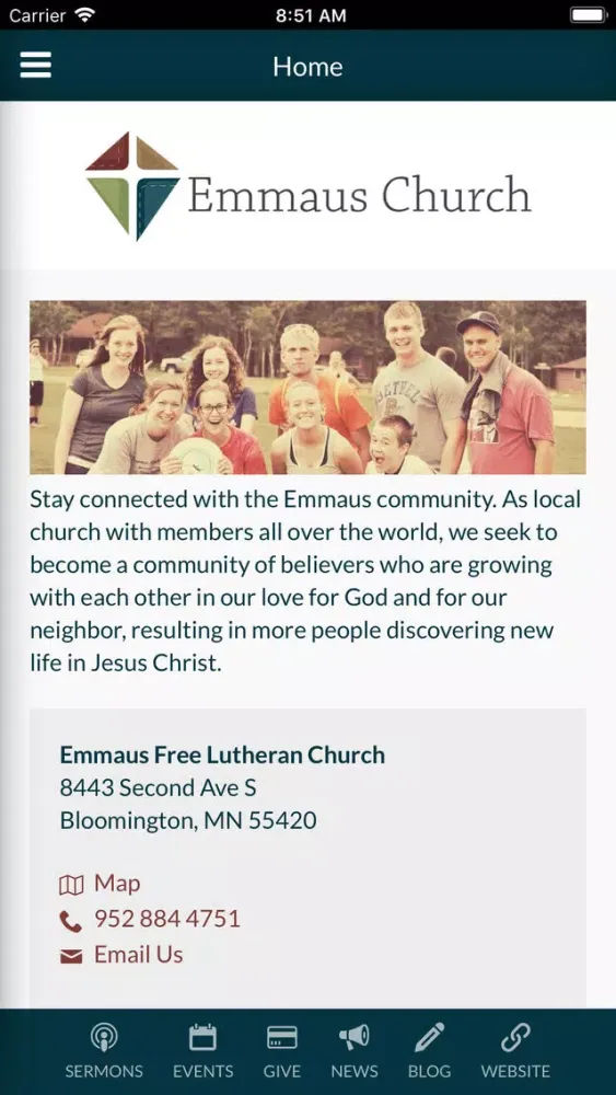 ภาพหน้าจอของ Emmaus Free Lutheran Church