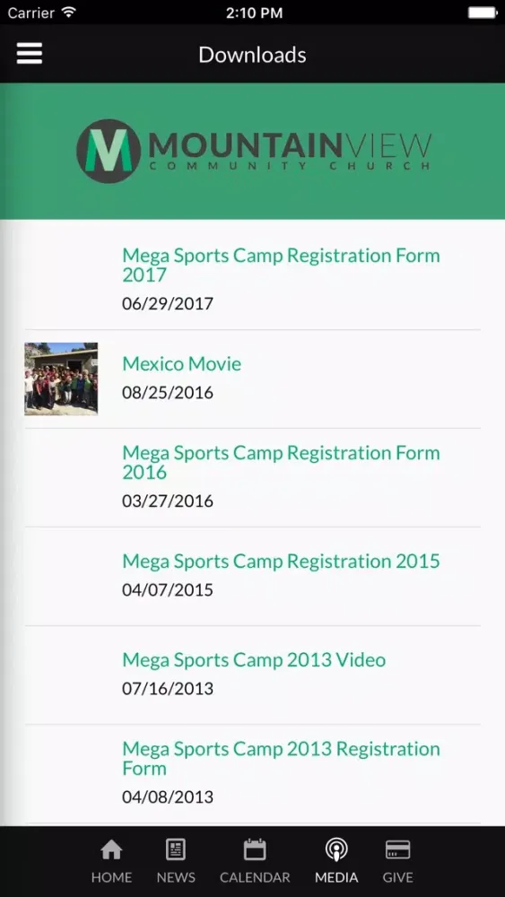 Скриншоты MVCC Connect