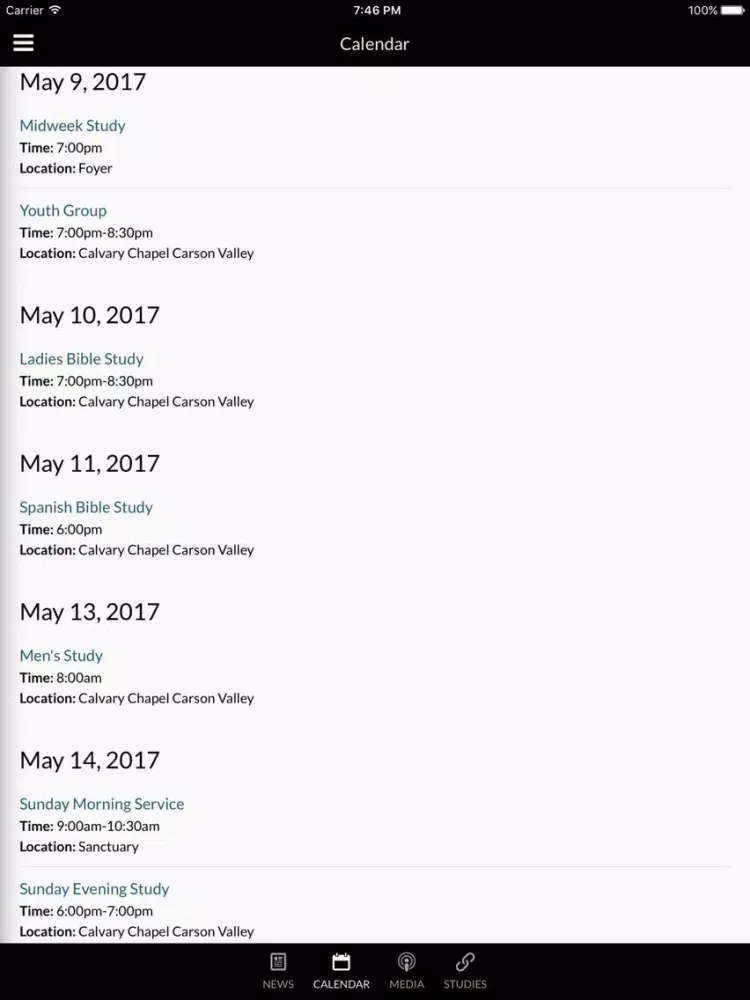 Calvary Chapel Carson Valley - Gardnerville, NV iPad  স্ক্রিনশট