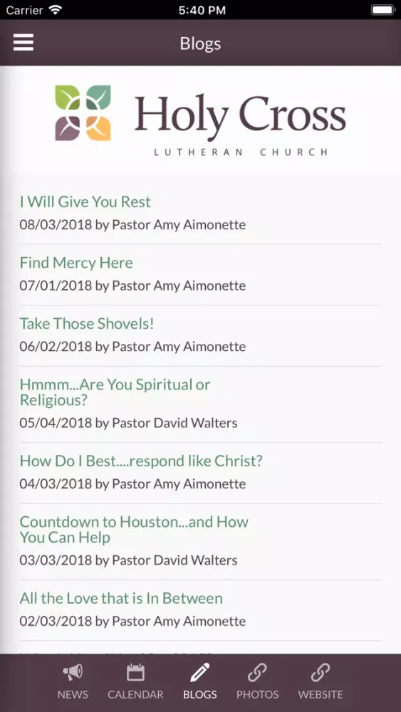 Tangkapan layar Holy Cross Lutheran Wheaton IL