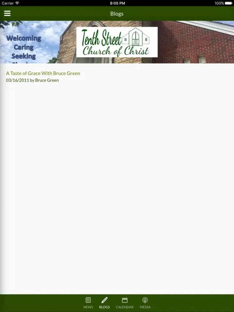 Tangkapan layar 10th ST COC - Opelika, AL iPad 
