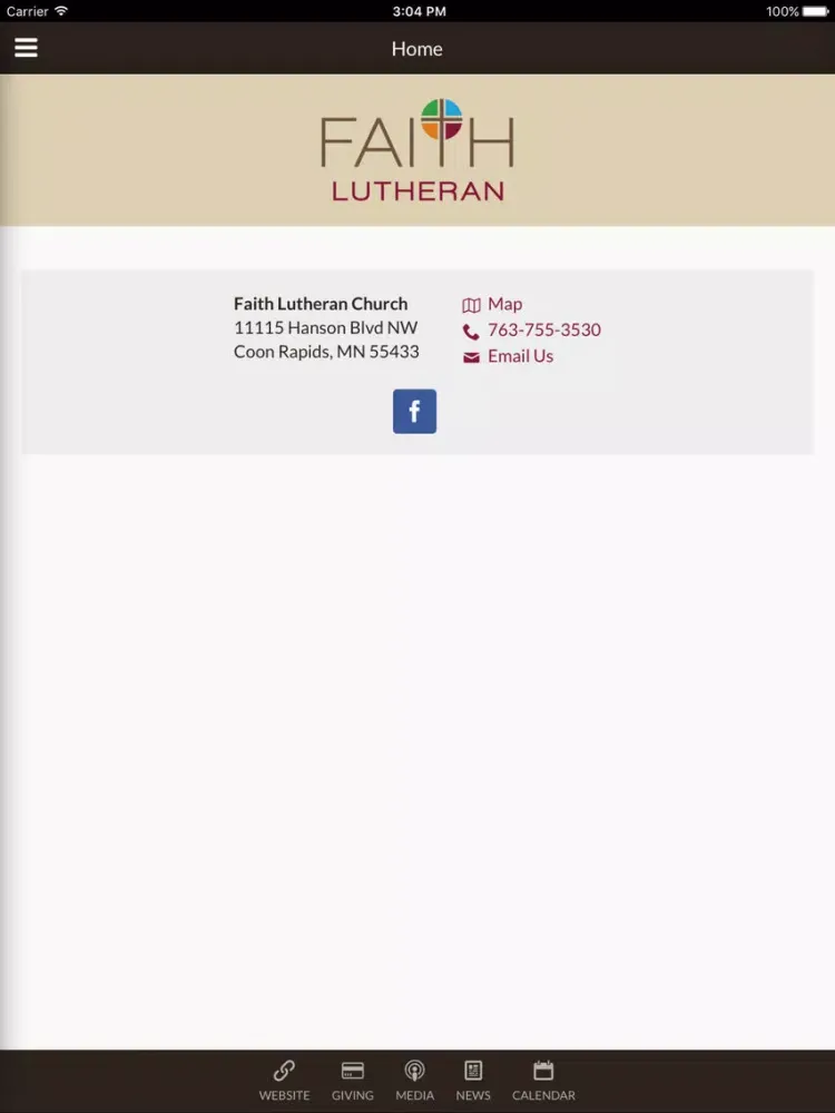 Capturas de pantalla de Faith Lutheran Church - Coon Rapids, MN iPad 