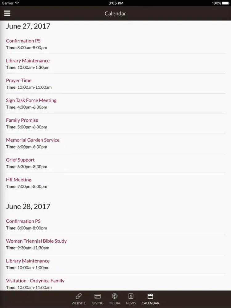 Capturas de pantalla de Faith Lutheran Church - Coon Rapids, MN iPad 