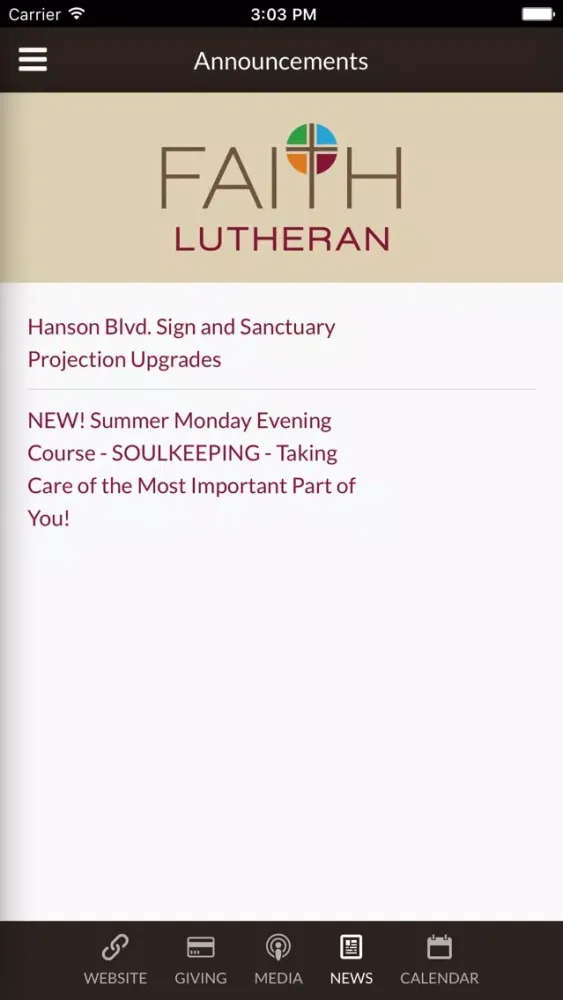 Capturas de pantalla de Faith Lutheran Church - Coon Rapids, MN
