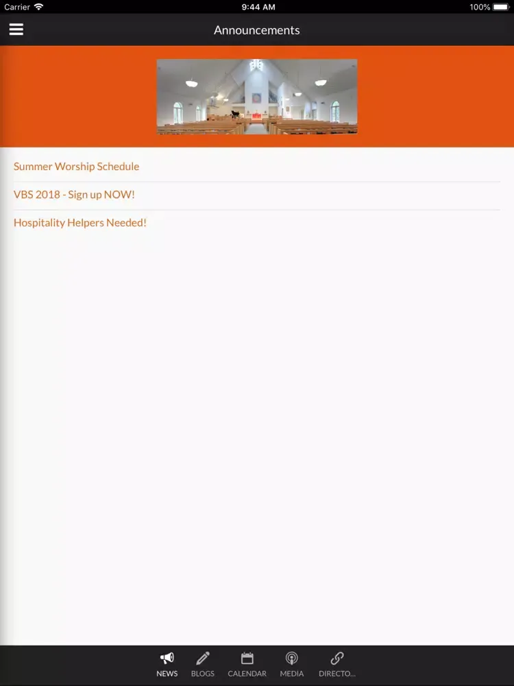 St Anne Episcopal Church iPad  Screenshots
