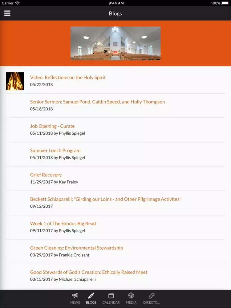 St Anne Episcopal Church iPad  Screenshots
